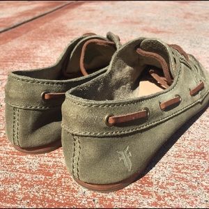 All Leather Frye Boat Shoes